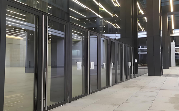 海东玻璃地弹门