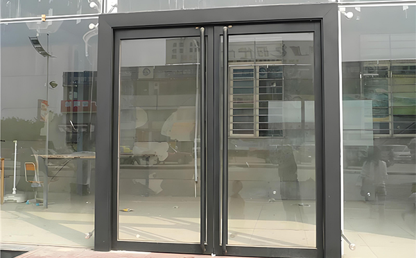 海东玻璃地弹门